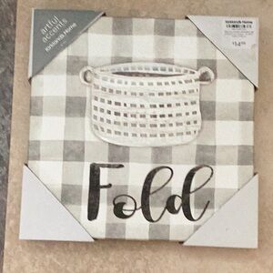 Fold Plaid Decorative Sign